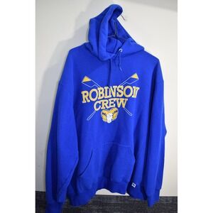 Robinson High School Fairfax VA Crew Rowing Team Hoodie Sweatshirt MENS XL Blue